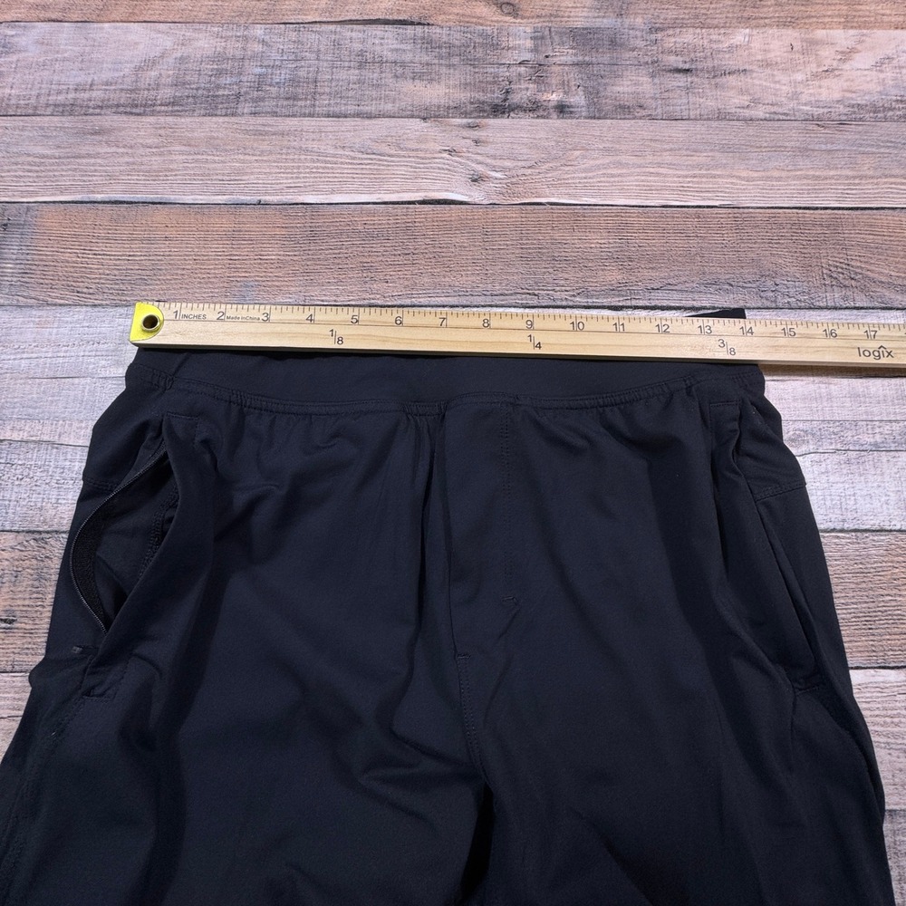 Zyia Mens Joggers Black Athletic Pants Zipper Pockets Ankle Zips Size‎ S - Picture 8 of 10